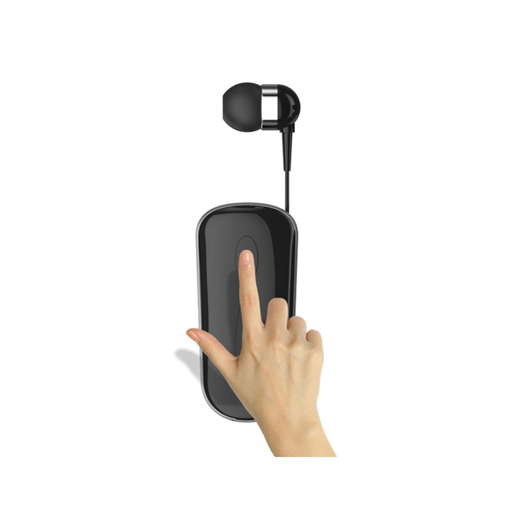 Stereo Wireless Bluetooth-compatible Headset Calls Remind Vibration Wear Clip Driver Auriculares Earphone for Phone