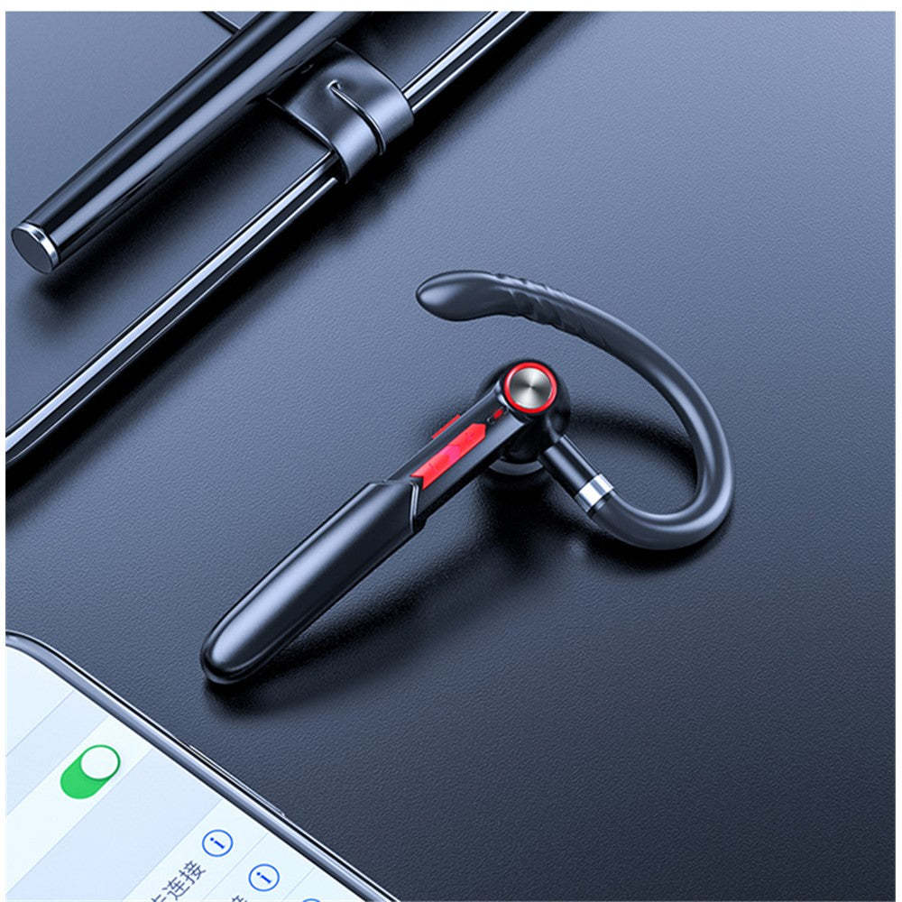 ME-100 Single Ear Hook Bluetooth-compatible Earphone Wireless Stereo HD Mic Headphones for iPhone Samsung Huawei