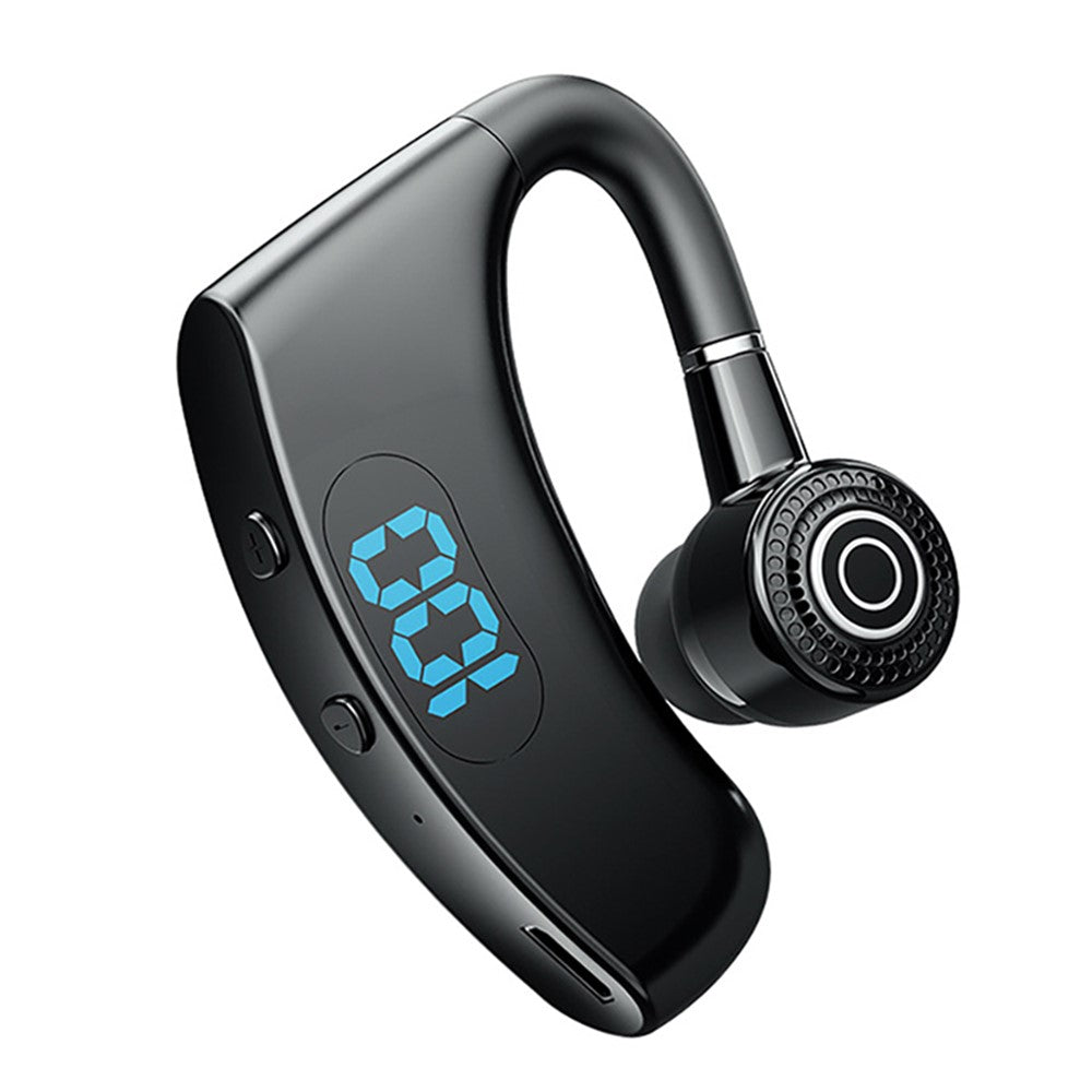 V12 Business Single Ear Smart Digital Display Earhook Wireless Bluetooth-compatible Headset Car Hands-free Earphone