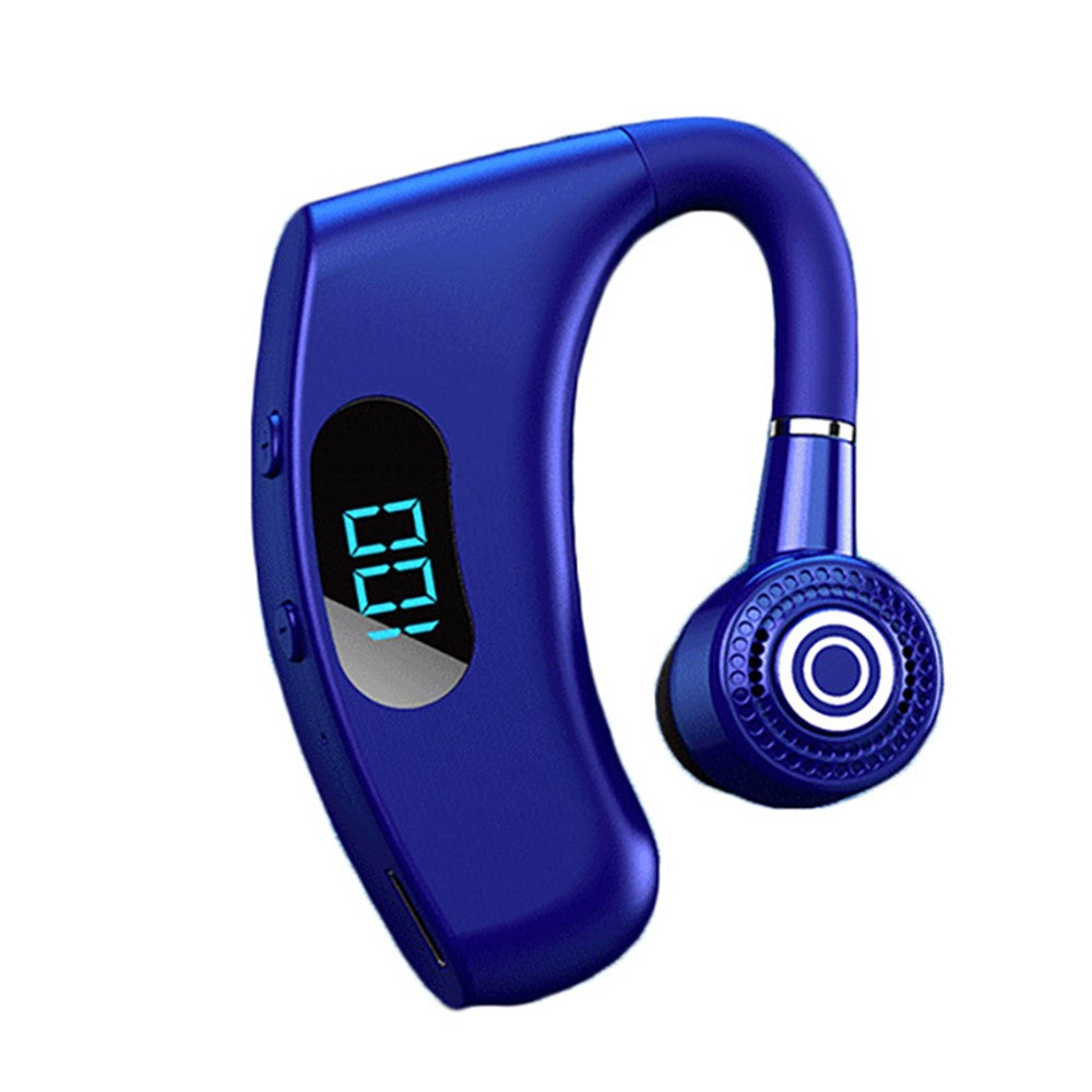 V12 Business Single Ear Smart Digital Display Earhook Wireless Bluetooth-compatible Headset Car Hands-free Earphone