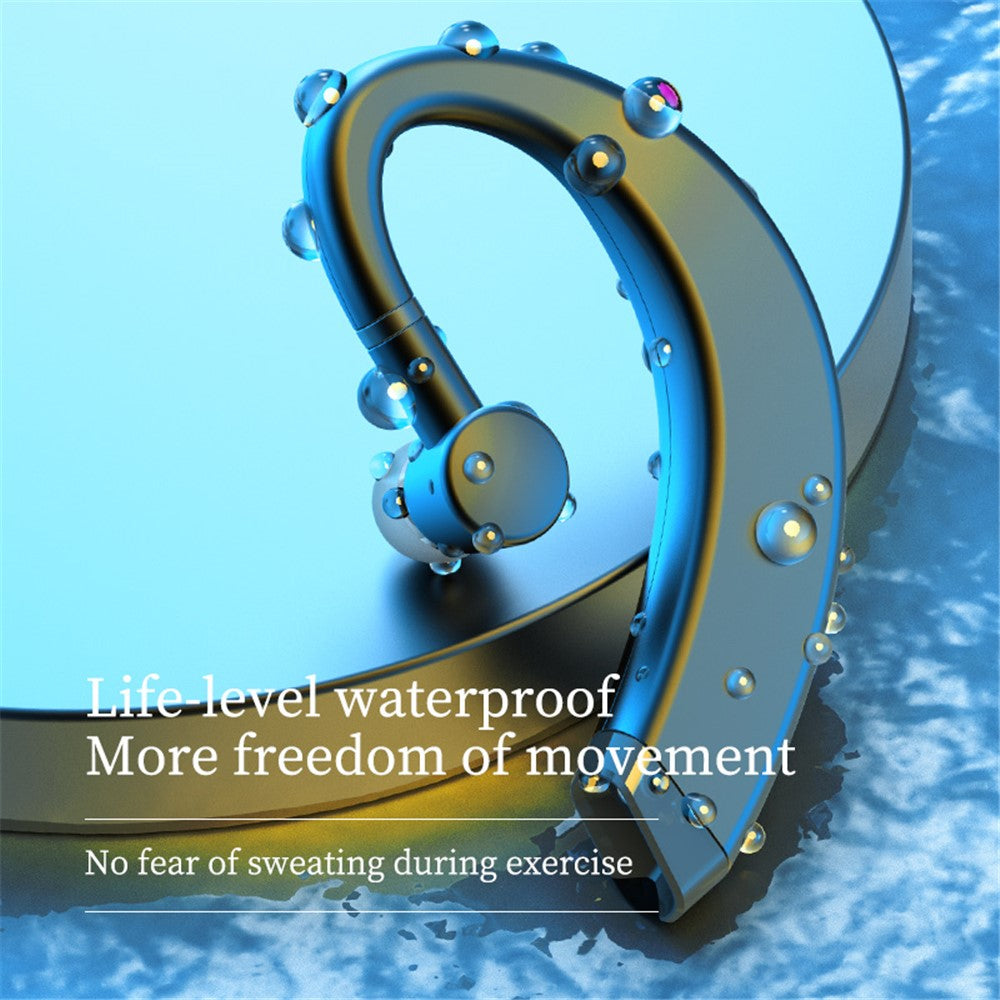 108 Business Single Ear Wireless Bluetooth-compatible Earhook Rotatable Headset Stereo Hands-free Call Music Earphone