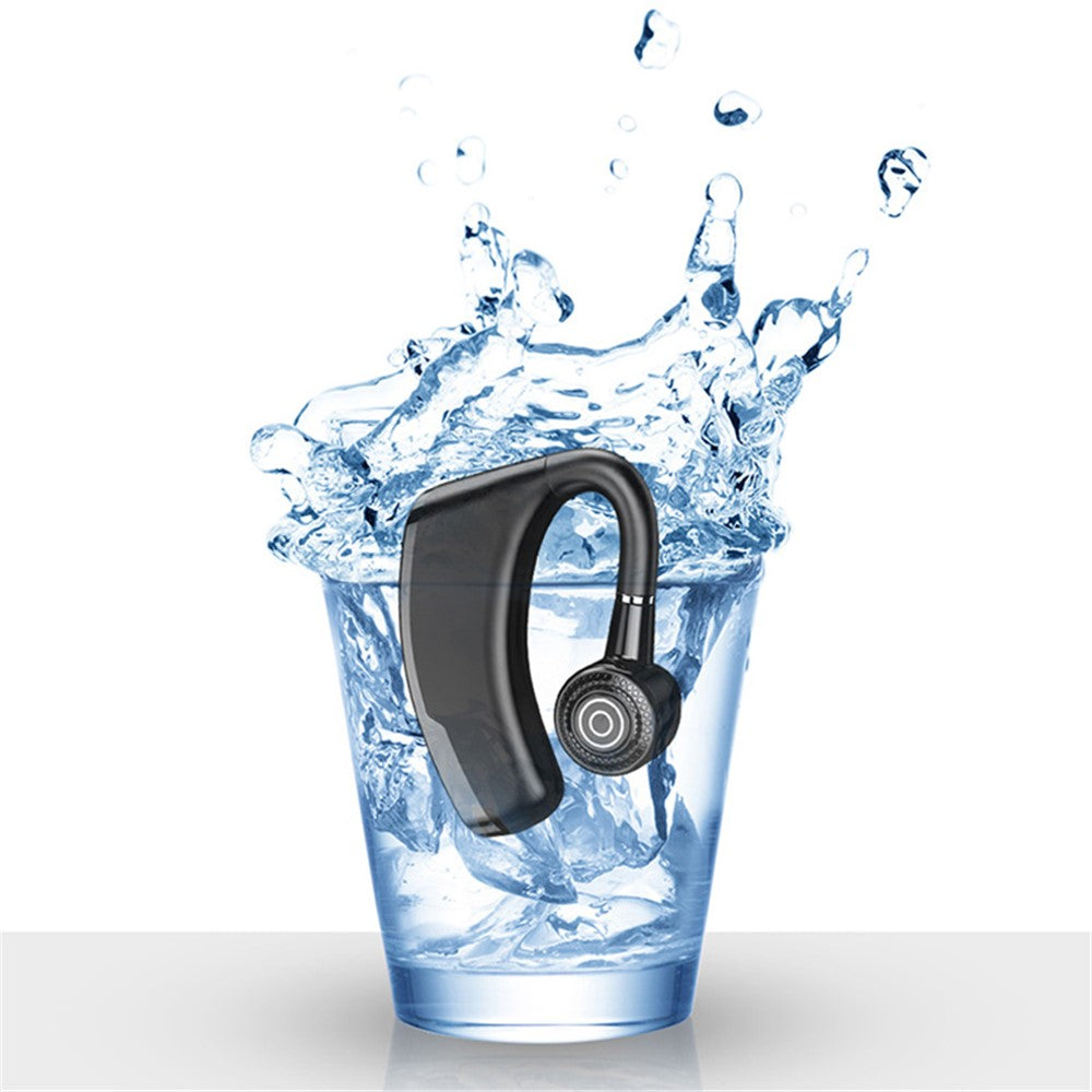 V10P Business Single Ear Wireless Bluetooth-compatible Earhook Headset Voice Prompt Hands-free Call Music Earphone