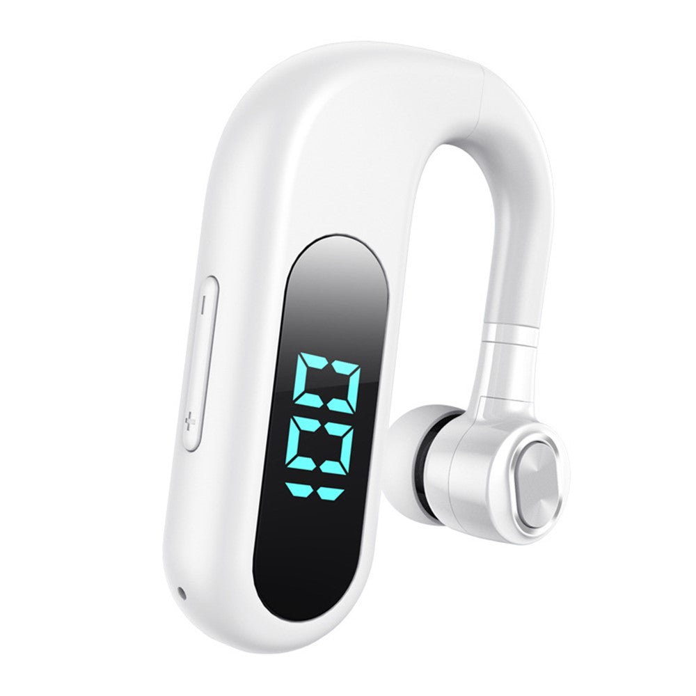 V13 Business Single Ear Earhook Wireless Bluetooth-compatible 5.2 Headset Hands-free Earphone with Smart Digital Display