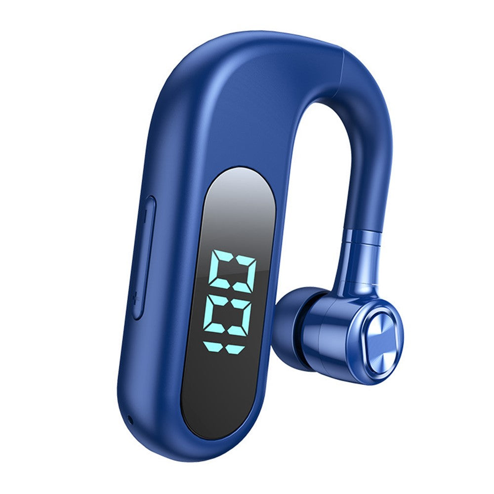 V13 Business Single Ear Earhook Wireless Bluetooth-compatible 5.2 Headset Hands-free Earphone with Smart Digital Display