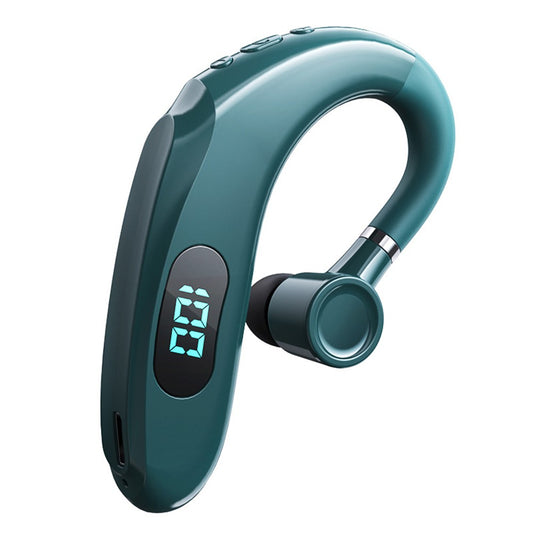 Q20 Wireless Bluetooth-compatible Headphones with LED Digital Display Single Ear Hook Earphones