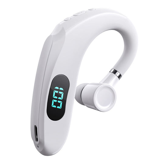 Q20 Wireless Bluetooth-compatible Headphones with LED Digital Display Single Ear Hook Earphones