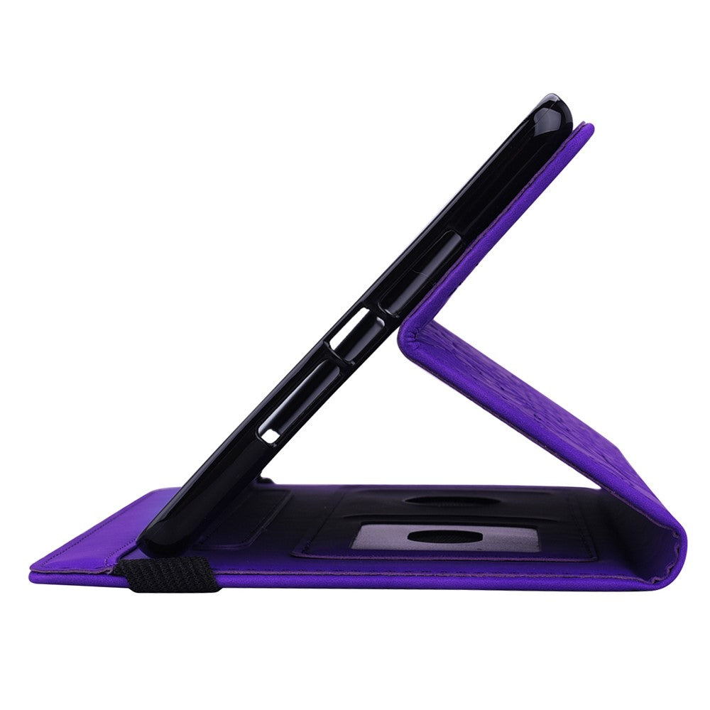 Flower Pattern Imprinting Flip Cover Stand Design Leather Tablet Case with Card Slots and Elastic Pen Holder Loop for Amazon Kindle Paperwhite 5 (2021)