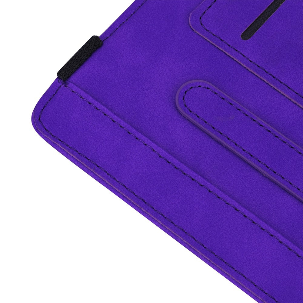 Flower Pattern Imprinting Flip Cover Stand Design Leather Tablet Case with Card Slots and Elastic Pen Holder Loop for Amazon Kindle Paperwhite 5 (2021)