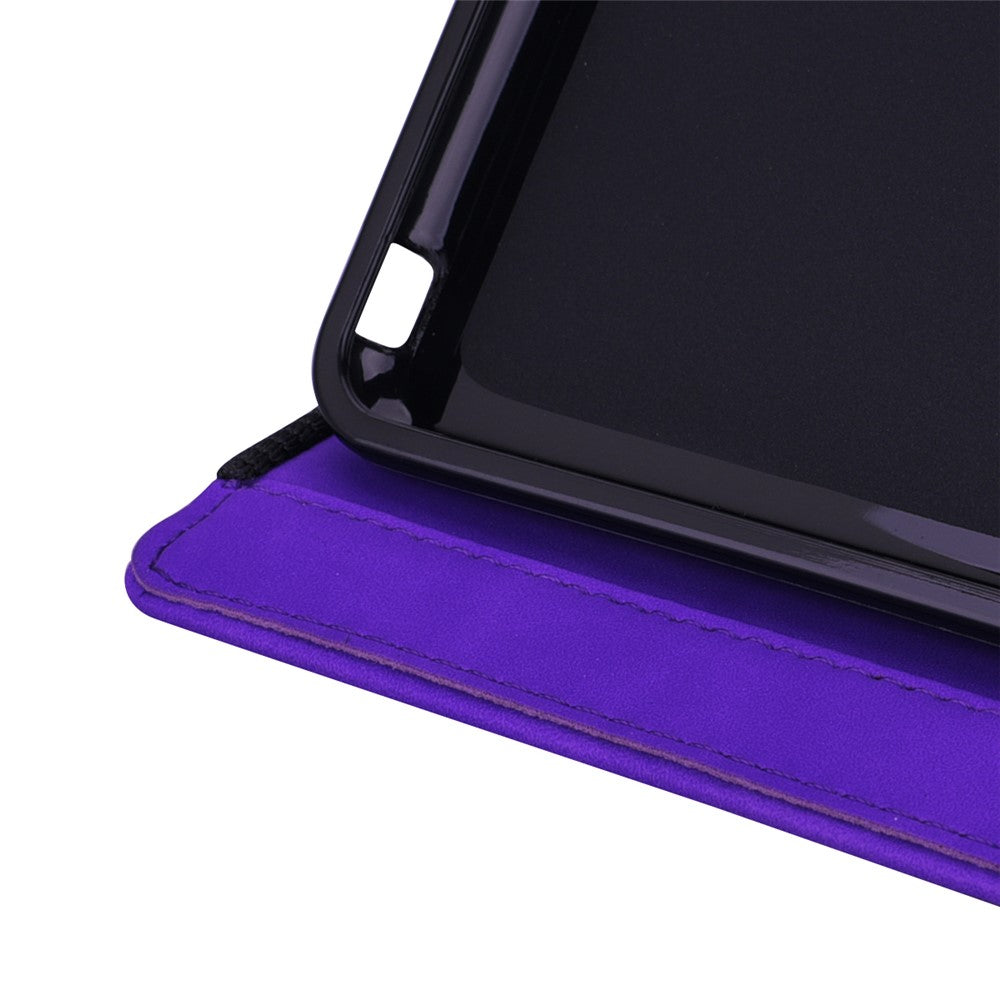Flower Pattern Imprinting Flip Cover Stand Design Leather Tablet Case with Card Slots and Elastic Pen Holder Loop for Amazon Kindle Paperwhite 5 (2021)