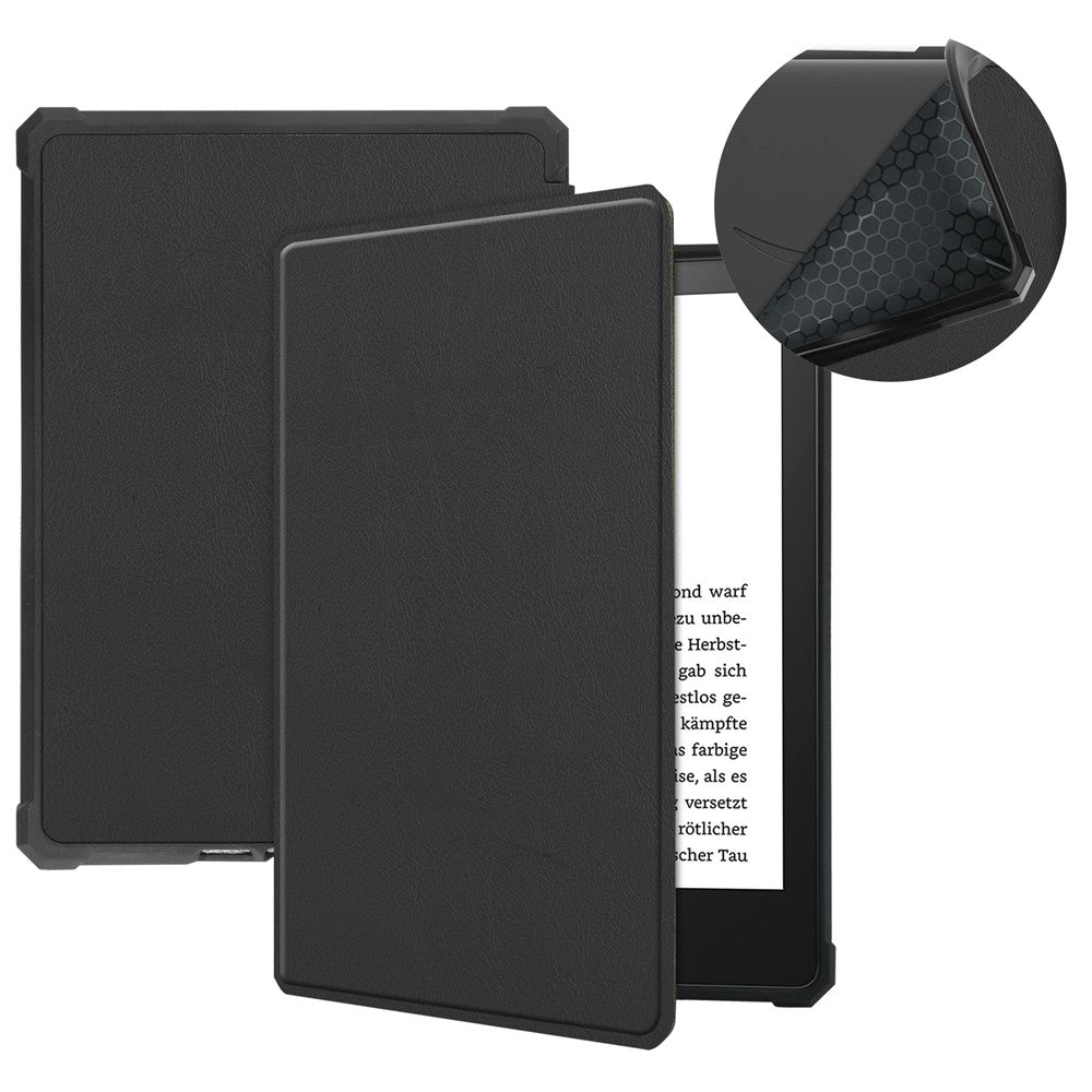 For Amazon Kindle Paperwhite 5 (2021) 6.8-inch Drop-Resistant PU Leather + TPU Protective Case Auto Wake/Sleep Case