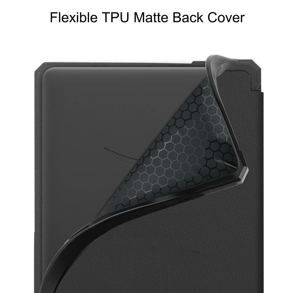 For Amazon Kindle Paperwhite 5 (2021) 6.8-inch Drop-Resistant PU Leather + TPU Protective Case Auto Wake/Sleep Case