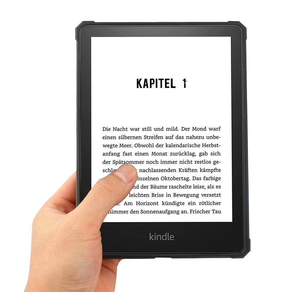For Amazon Kindle Paperwhite 5 (2021) 6.8-inch Drop-Resistant PU Leather + TPU Protective Case Auto Wake/Sleep Case