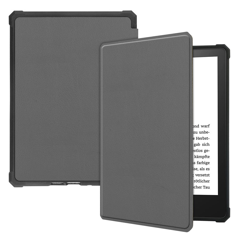 For Amazon Kindle Paperwhite 5 (2021) 6.8-inch Drop-Resistant PU Leather + TPU Protective Case Auto Wake/Sleep Case
