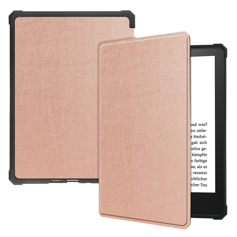 For Amazon Kindle Paperwhite 5 (2021) 6.8-inch Drop-Resistant PU Leather + TPU Protective Case Auto Wake/Sleep Case