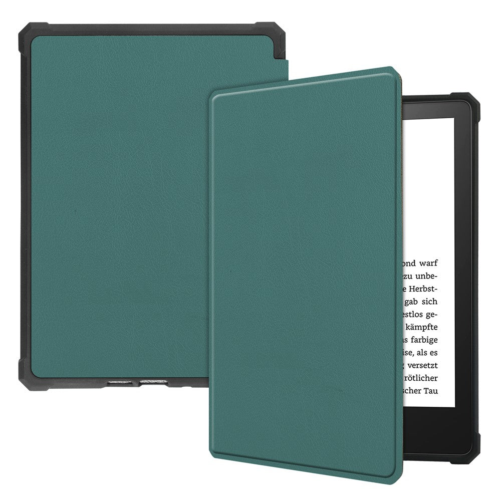 For Amazon Kindle Paperwhite 5 (2021) 6.8-inch Drop-Resistant PU Leather + TPU Protective Case Auto Wake/Sleep Case