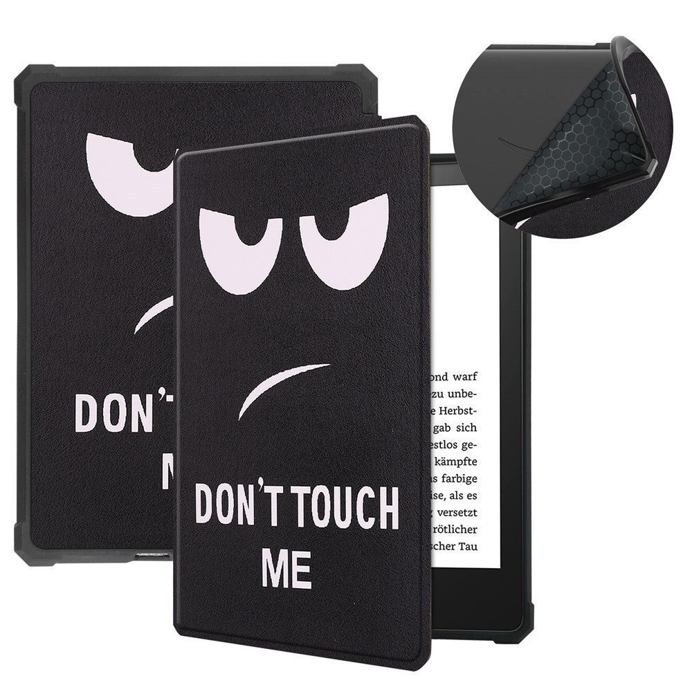 Pattern Printing PU Leather Shockproof Shell Smart Cover with Auto Wake / Sleep for Amazon Kindle Paperwhite 5 (2021)