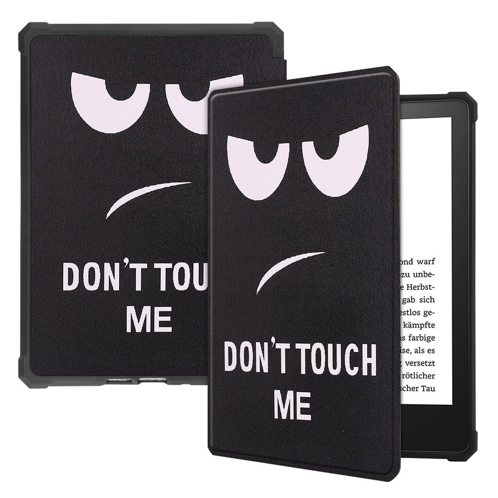 Pattern Printing PU Leather Shockproof Shell Smart Cover with Auto Wake / Sleep for Amazon Kindle Paperwhite 5 (2021)