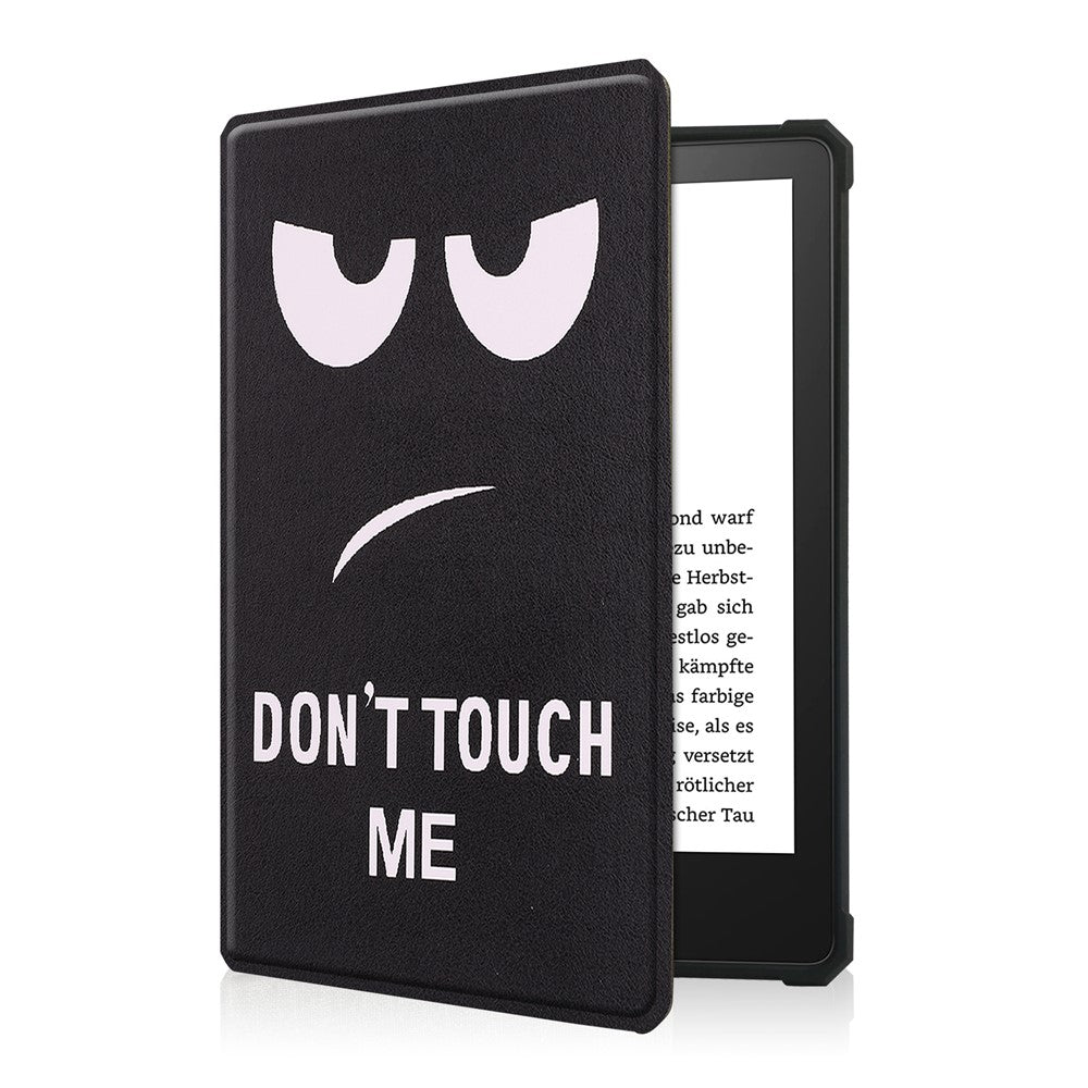 Pattern Printing PU Leather Shockproof Shell Smart Cover with Auto Wake / Sleep for Amazon Kindle Paperwhite 5 (2021)