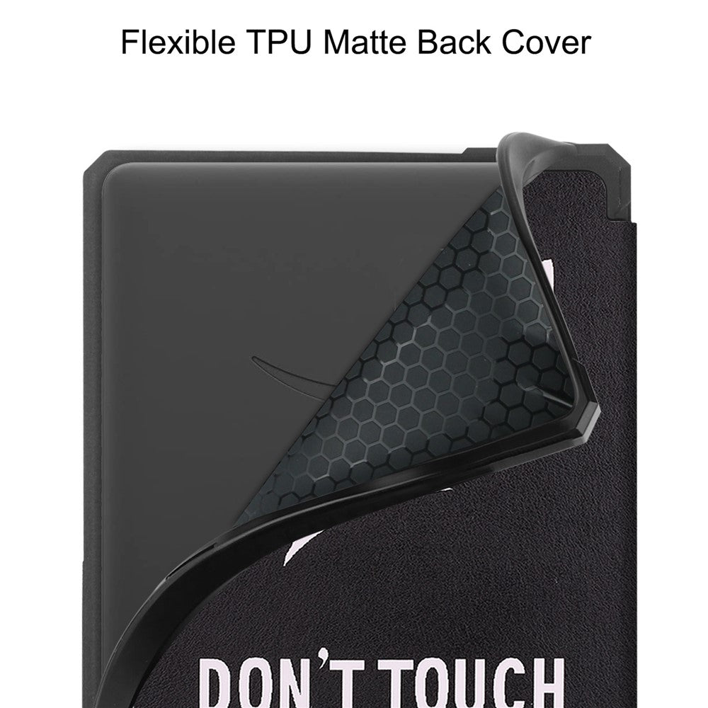 Pattern Printing PU Leather Shockproof Shell Smart Cover with Auto Wake / Sleep for Amazon Kindle Paperwhite 5 (2021)