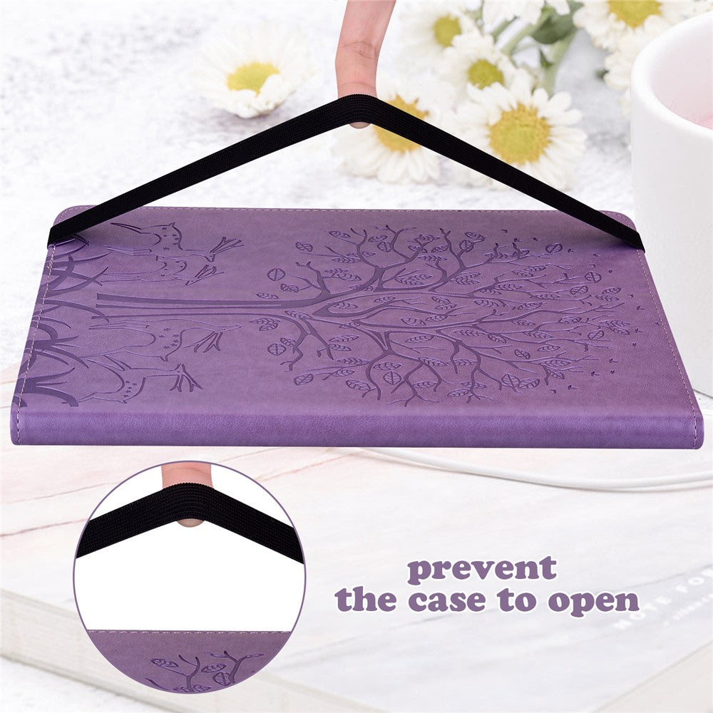 Tree Deer Imprinted PU Leather Stand Smart Auto Sleep / Wake Case with Card Slots for Amazon Kindle Paperwhite 5 (2021)
