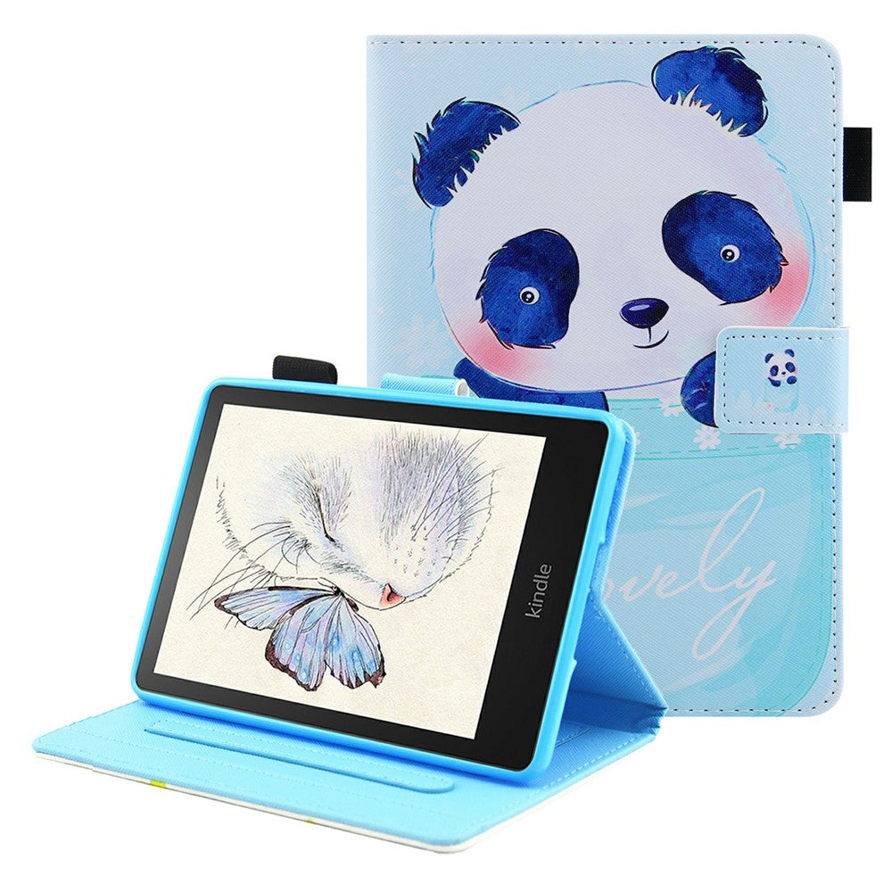 Pattern Printing Stand Card Holder PU Leather Case Cover with Auto Wake/Sleep for Amazon Kindle Paperwhite 5 (2021)