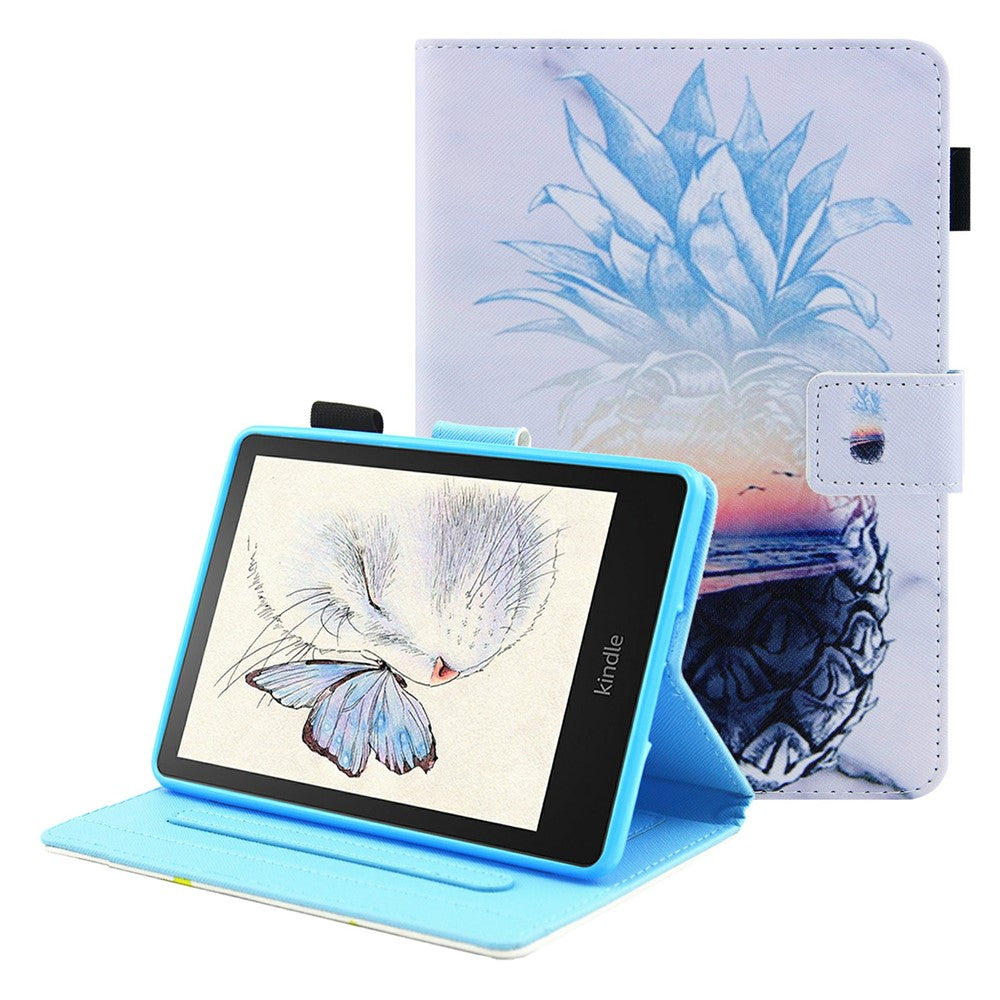 Pattern Printing Stand Card Holder PU Leather Case Cover with Auto Wake/Sleep for Amazon Kindle Paperwhite 5 (2021)