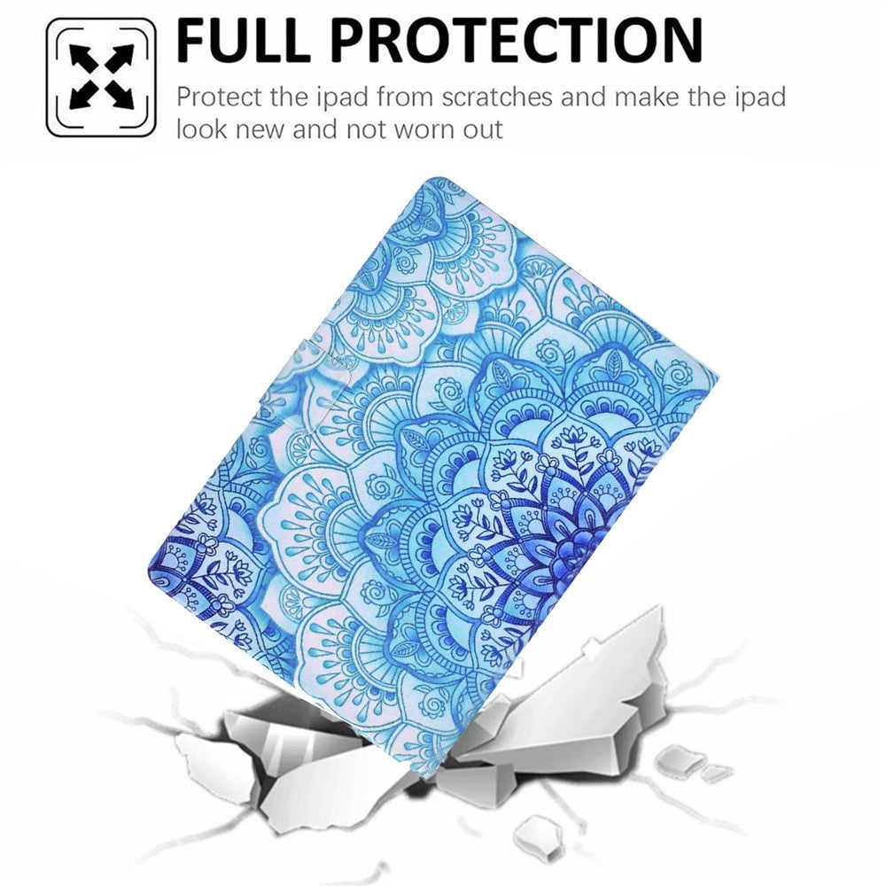 For Amazon Kindle Paperwhite 5 (2021) Fashionable Pattern Printing Tablet Leather Case Anti-scratch Card Holder Shell with Stand