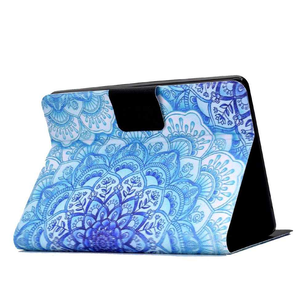 For Amazon Kindle Paperwhite 5 (2021) Fashionable Pattern Printing Tablet Leather Case Anti-scratch Card Holder Shell with Stand