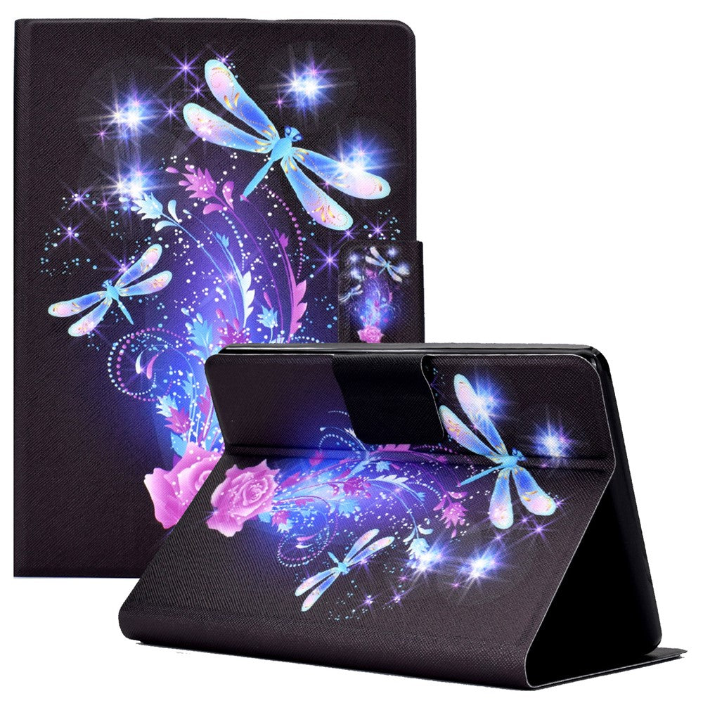 For Amazon Kindle Paperwhite 5 (2021) Fashionable Pattern Printing Tablet Leather Case Anti-scratch Card Holder Shell with Stand