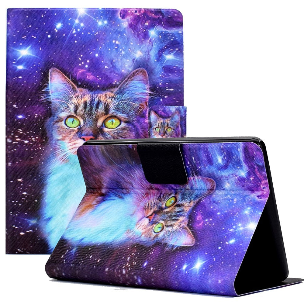 For Amazon Kindle Paperwhite 5 (2021) Fashionable Pattern Printing Tablet Leather Case Anti-scratch Card Holder Shell with Stand
