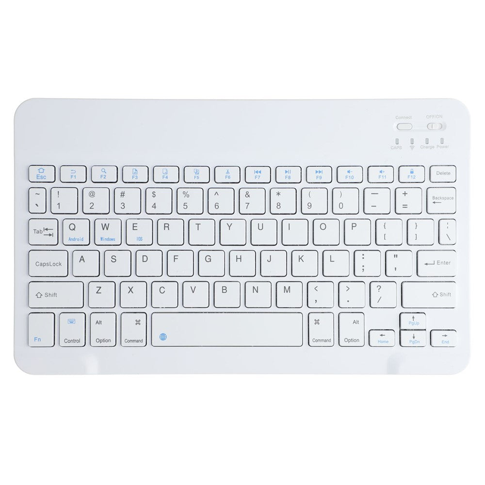 10 Inch Mini Bluetooth-compatible Keyboard USB Rechargeable Wireless Keyboard for iPad Tablet PC