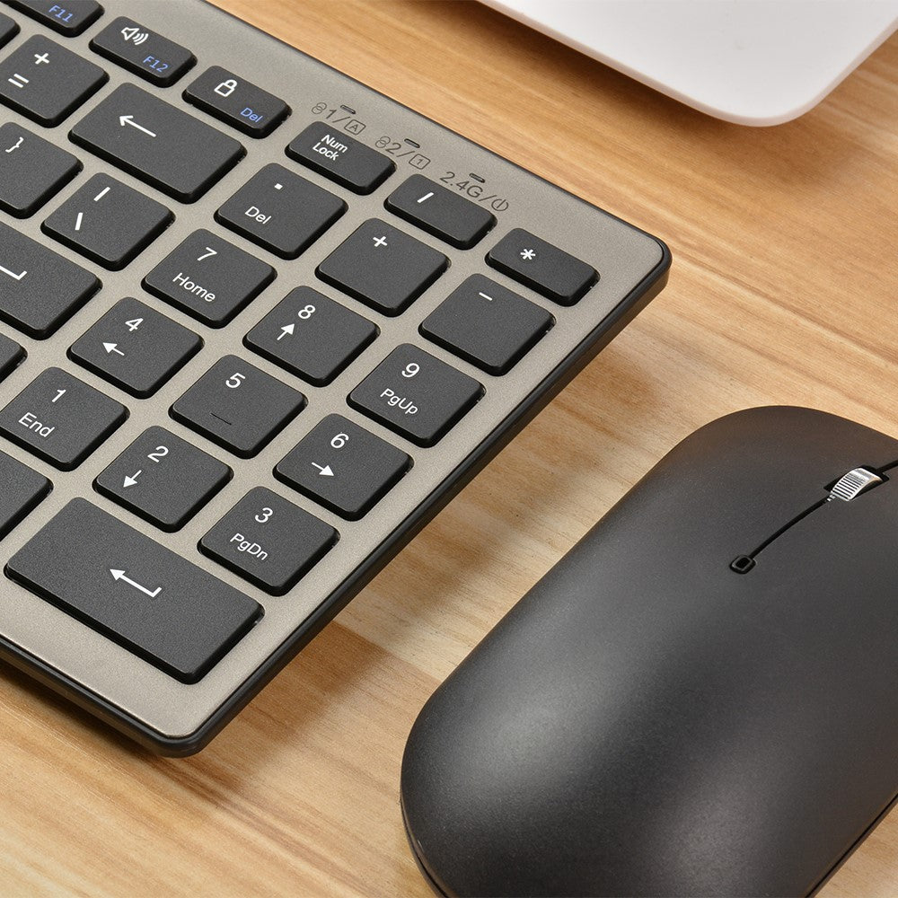 168 2.4G+Dual Bluetooth-compatible 95-Key Two Zones Battery Operated Wireless Keyboard for Apple Android Windows