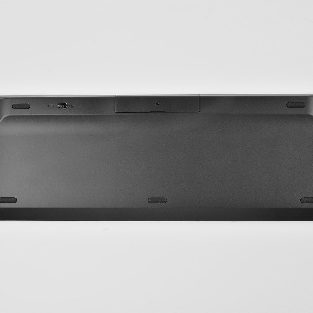 168 2.4G+Dual Bluetooth-compatible 95-Key Two Zones Battery Operated Wireless Keyboard for Apple Android Windows