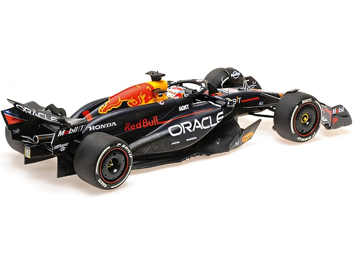Red Bull Racing RB20 #1 Max Verstappen "Oracle" Winner F1 Formula One "Bahrain GP" (2024) with Driver Limited Edition to 580 pieces Worldwide 1/18 Diecast Model Car by Minichamps