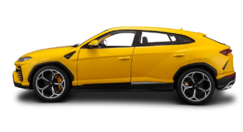 Lamborghini Urus Yellow 1/18 Diecast Model Car by Bburago