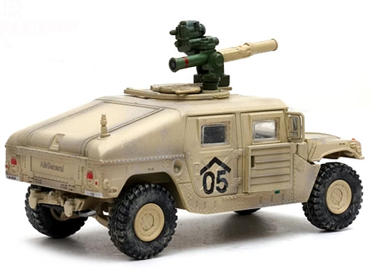 M1046 HUMVEE Tow Missile Carrier Desert Camouflage "E Troop 9th Regiment 2nd Brigade Combat Team 3rd Infantry Division (Mechanized) Iraq" (2003) "Military Miniature" Series 1/64 Diecast Model by Panzerkampf