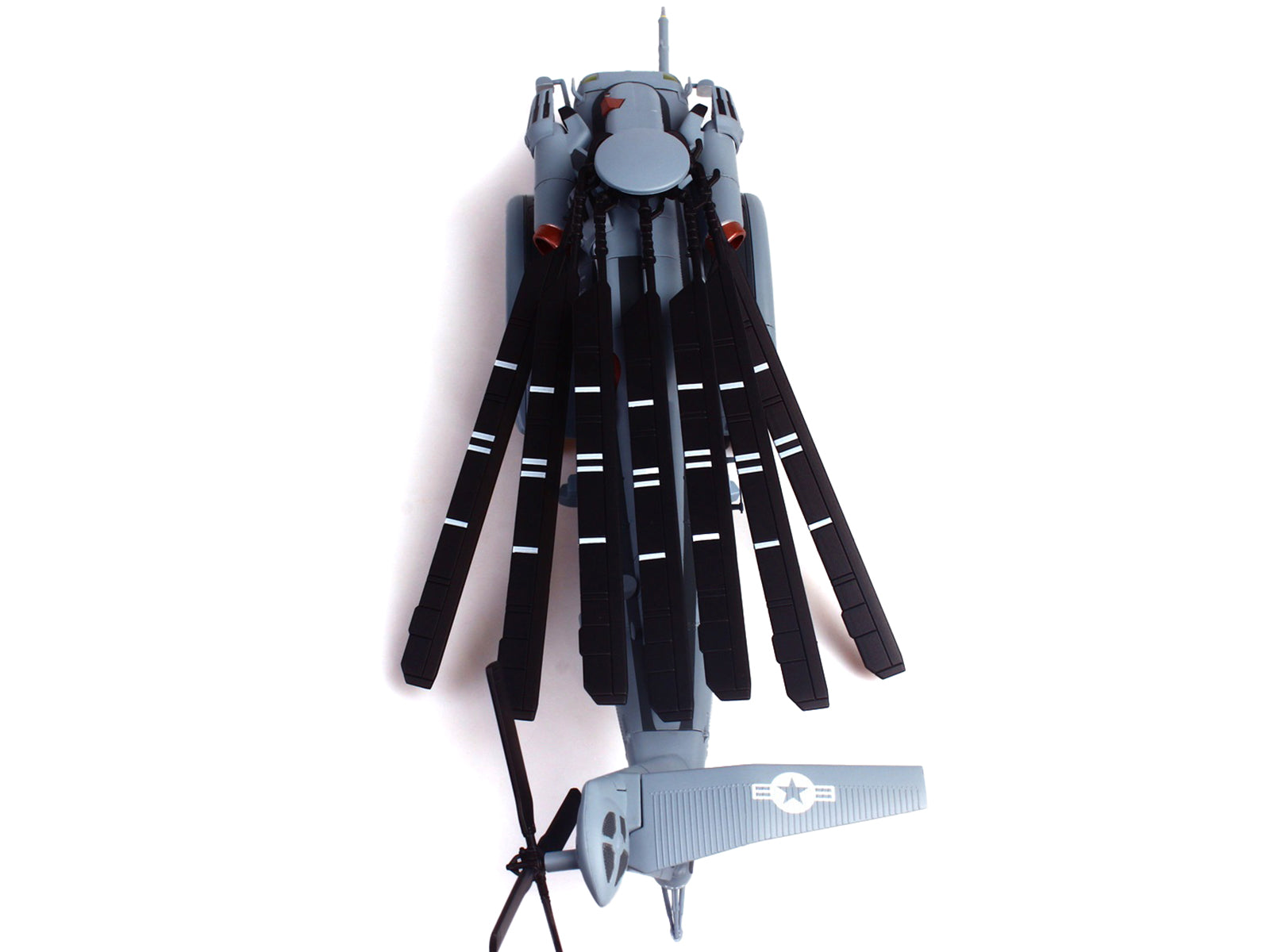 Sikorsky MH-53E Sea Dragon Helicopter "United States Navy Black Stallions Tail Number 41" Light Gray 1/72 Diecast Model by Panzerkampf