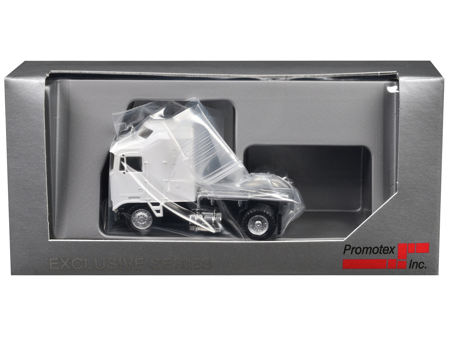 Kenworth K100 Single-Axle Truck with 5-Bar Grill White 1/87 (HO) Plastic Model Car by Promotex