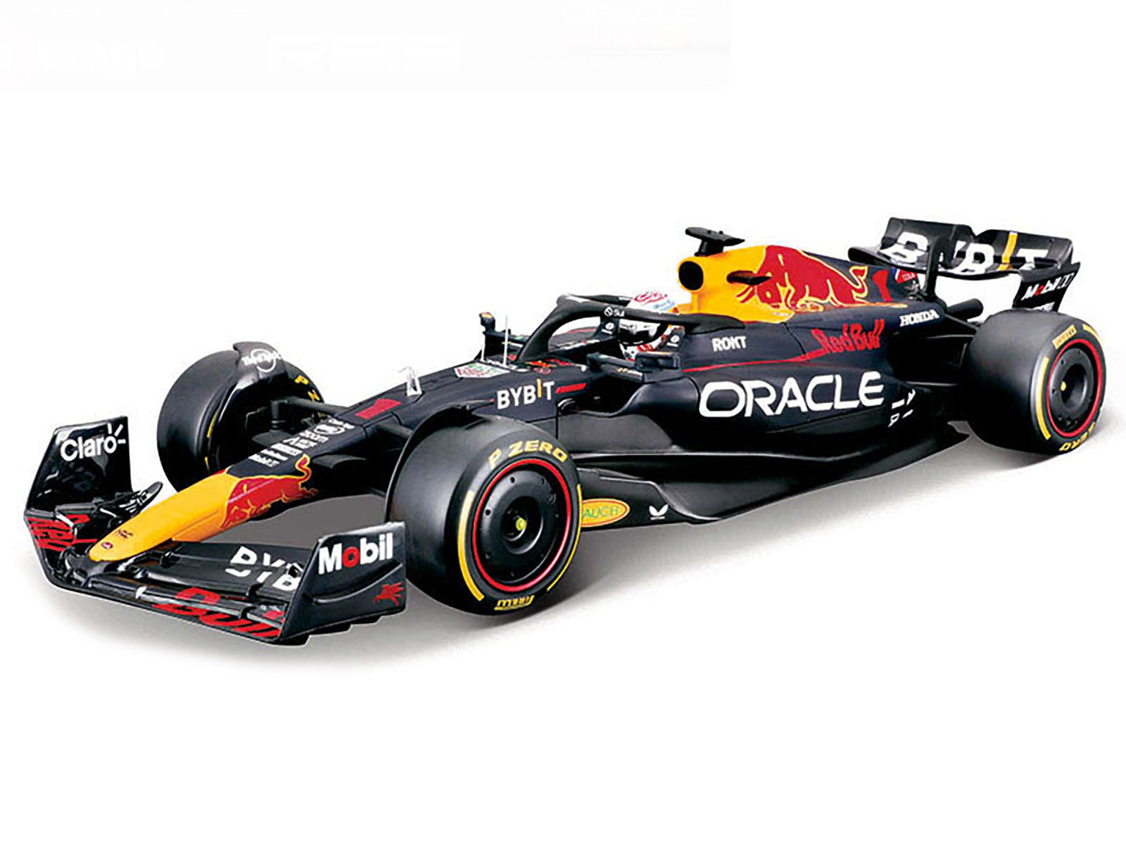 Red Bull Racing RB19 #1 Max Verstappen "Oracle" Champion Formula One F1 World Championship (2023) "Race" Series 1/18 Diecast Model Car by Bburago