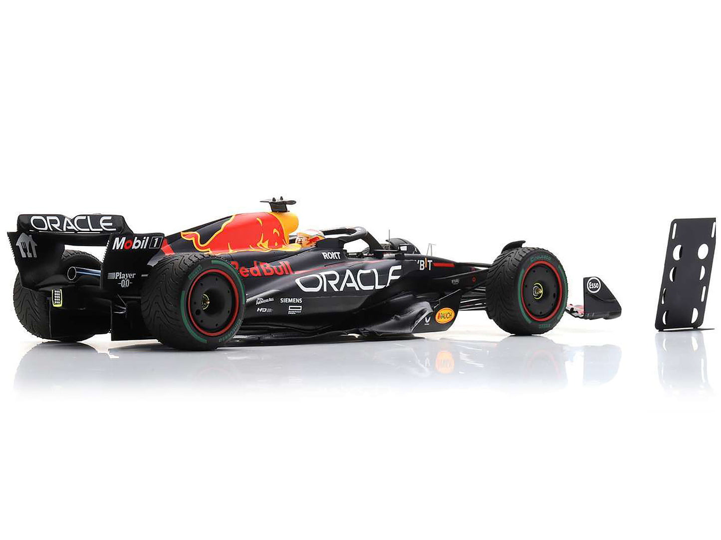 Red Bull Racing RB19 #1 Max Verstappen "Oracle" Winner Formula One F1 "Dutch GP" (2023) with Pit Board and Acrylic Display Case 1/18 Model Car by Spark