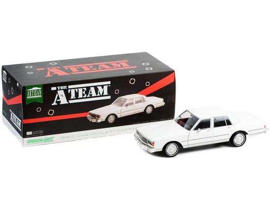 1980 Chevrolet Caprice Classic White "The A-Team" (1983-1987) TV Series "Artisan Collection" 1/18 Diecast Model Car by Greenlight