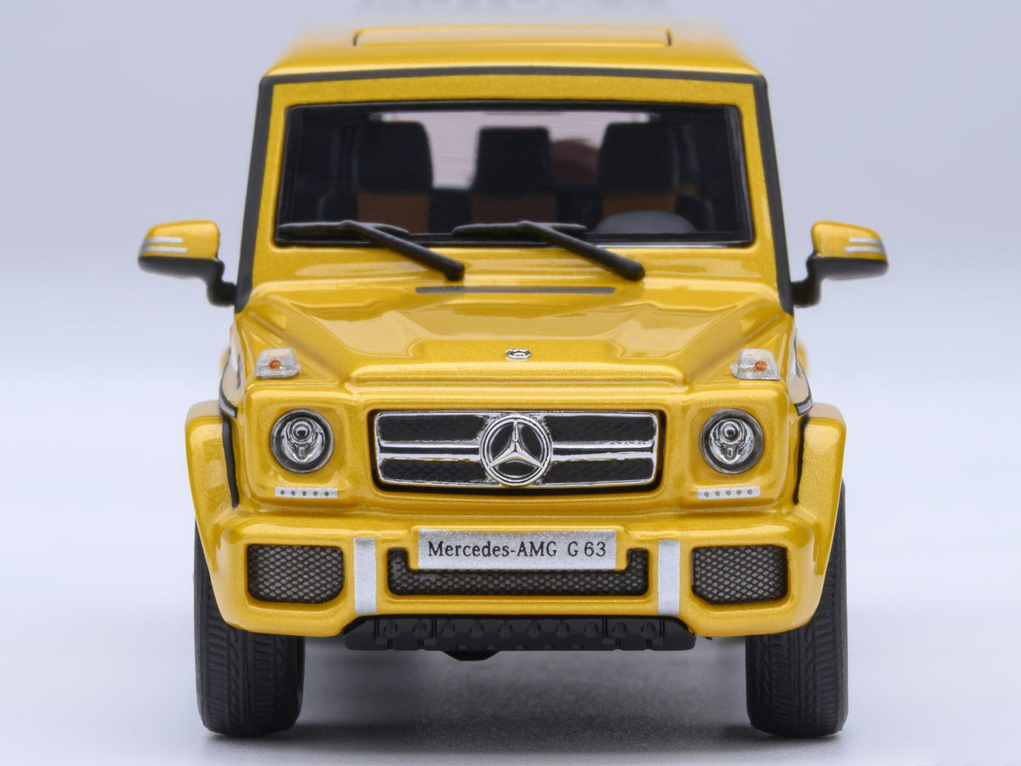 2017 Mercedes-Benz AMG G 63 Solar Beam Yellow 1/64 Diecast Model Car by Autoart