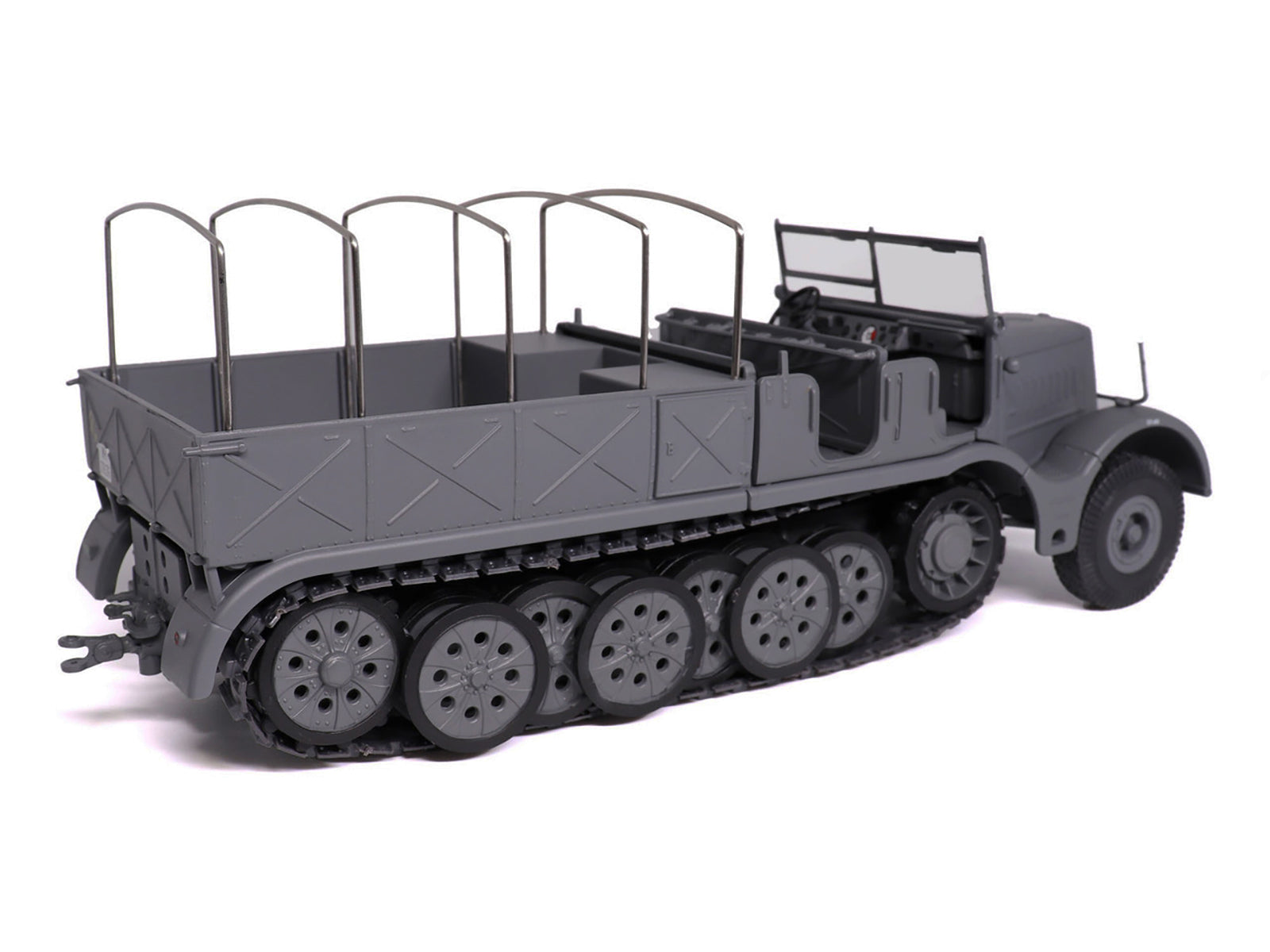 Sd.Kfz. 9 18-Ton FAMO AFV Gray "German Army" 1/43 Diecast Model by Militaria Die Cast