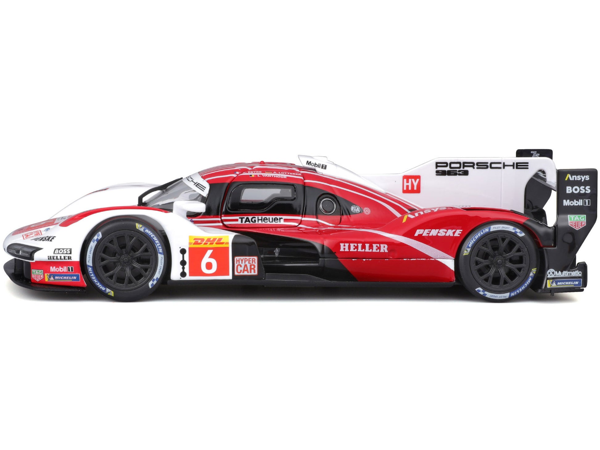 Porsche 963 #6 Kevin Estre - Andre Lotterer - Laurens Vanthoor "Porsche Penske Motorsport" Winner "FIA World Endurance Championship" (2024) 1/24 Diecast Model Car by Bburago