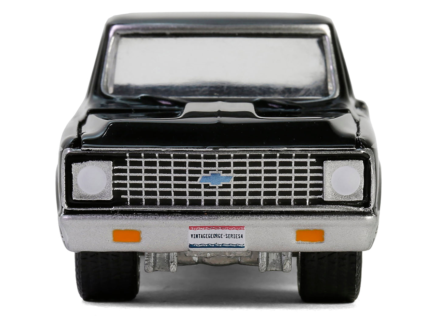 1972 Chevrolet Cheyenne C10 Short Bed Pickup Truck Black "Hobby Exclusive" Series 1/64 Diecast Model Car by Greenlight
