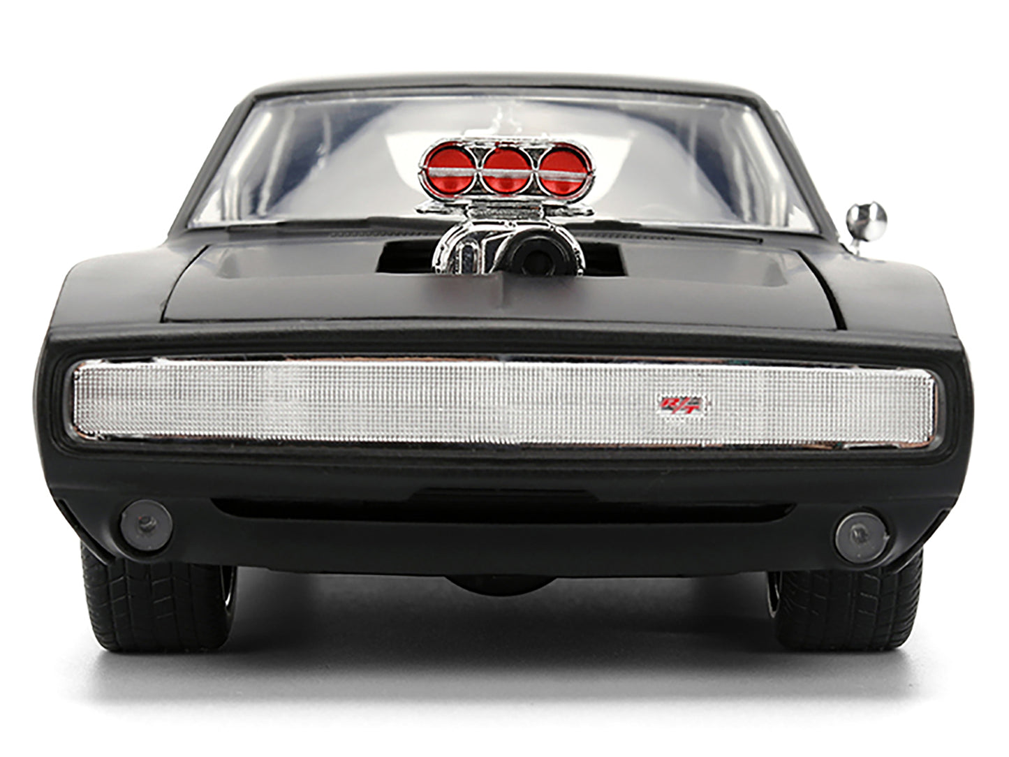 1970 Dodge Charger R/T Matt Black "Fast & Furious" (2009) Movie "Fast & Furious" Series 1/24 Diecast Model Car by Jada