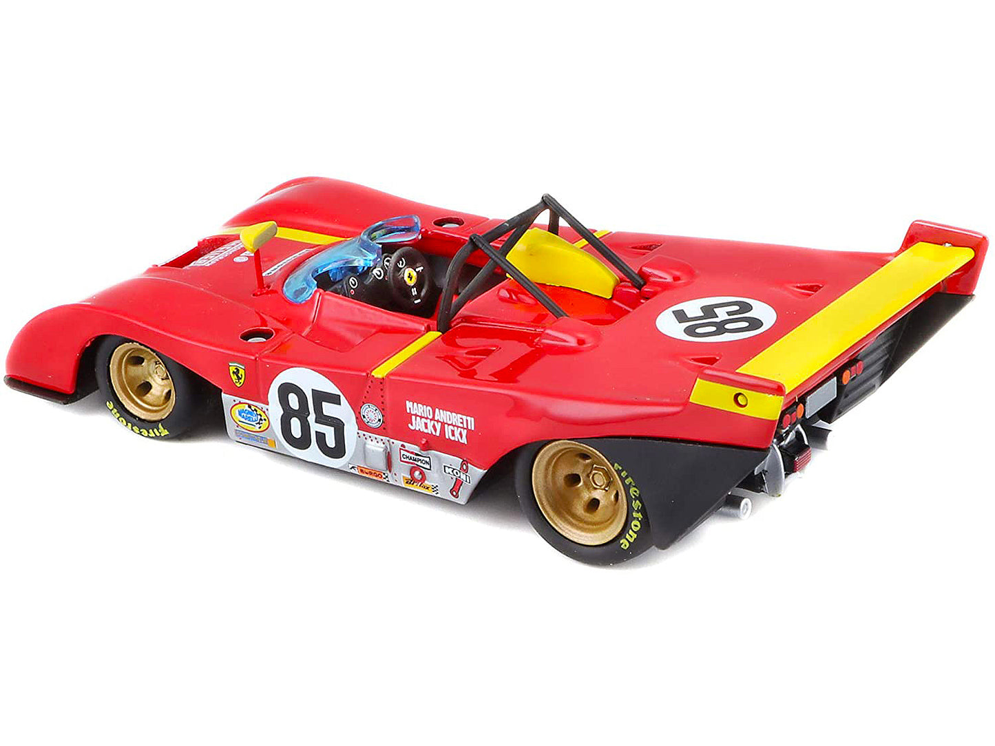 Ferrari 312P #85 Jacky Ickx - Mario Andretti 6 Hours of Watkins Glen (1972) 1/43 Diecast Model Car by Bburago