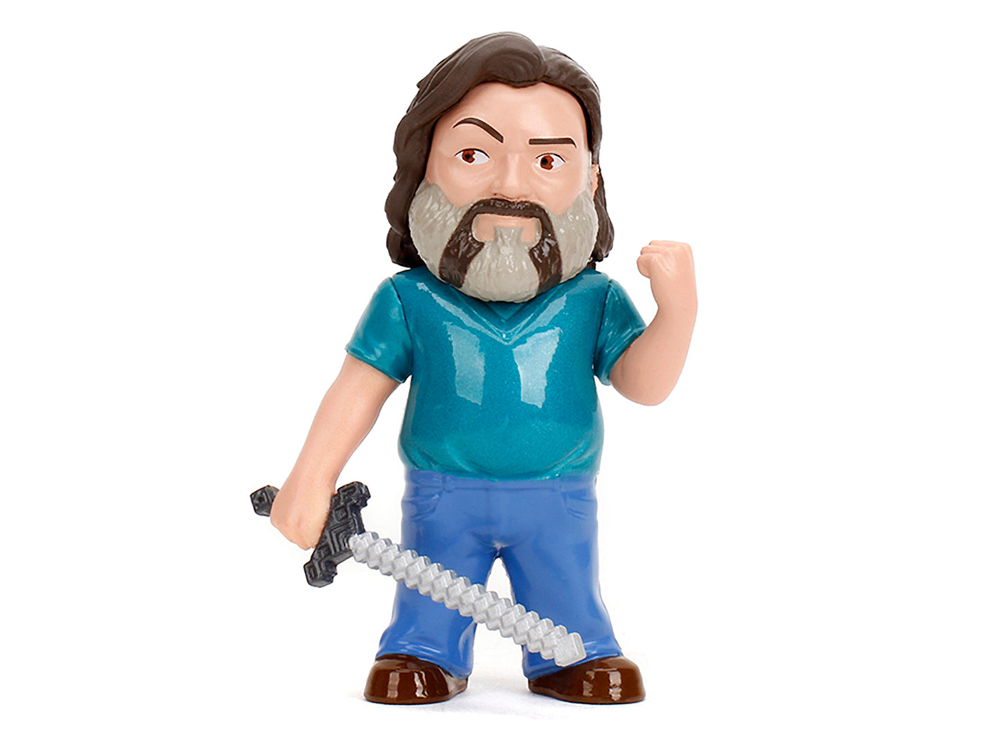 Set of 4 Diecast Figures "A Minecraft Movie" (2025) Movie "Metalfigs" Series Diecast Models by Jada