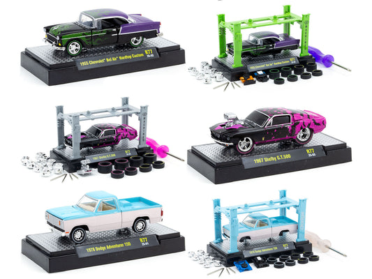 Model Kit 3 piece Car Set Release 77 Limited Edition to 9600 pieces Worldwide 1/64 Diecast Model Cars by M2 Machines