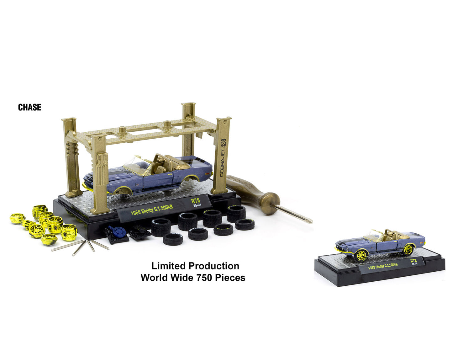 Model Kit 3 piece Car Set Release 78 Limited Edition to 9600 pieces Worldwide 1/64 Diecast Model Cars by M2 Machines